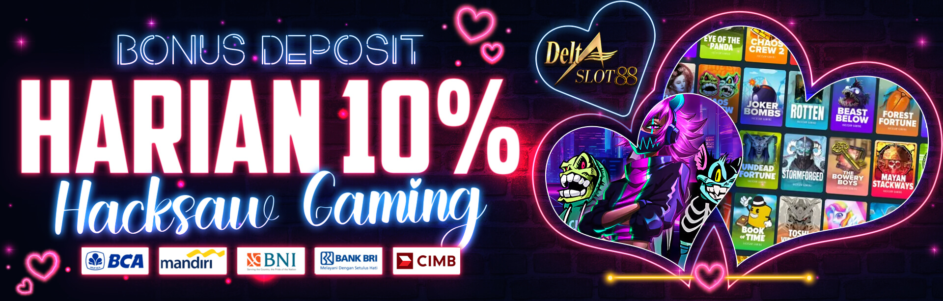 BONUS DEPOSIT HACKSAW GAMING