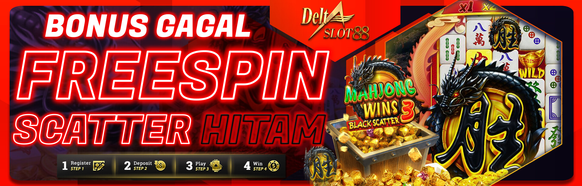 BONUS GAGAL FREESPIN SCATTER HITAM